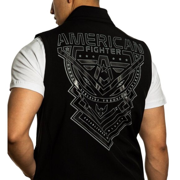 American Fighter Men's Jacket Softshell Vest Bay View - Picture 6 of 7